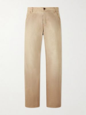 Wide-Leg Cotton-Twill Chinos Wide-Leg Cotton-Twill Chinos