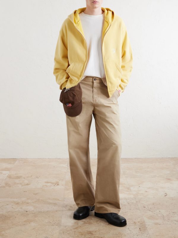 Wide-Leg Cotton-Twill Chinos - OU