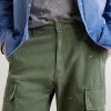 Wide-Leg Paint-Splattered Cotton-Ripstop Cargo Trousers - CU