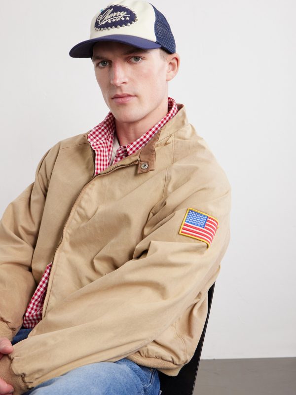 6 Star Logo-Embroidered Studded Canvas and Mesh Trucker Cap - OU 6 Star Logo-Embroidered Studded Canvas and Mesh Trucker Cap - OU