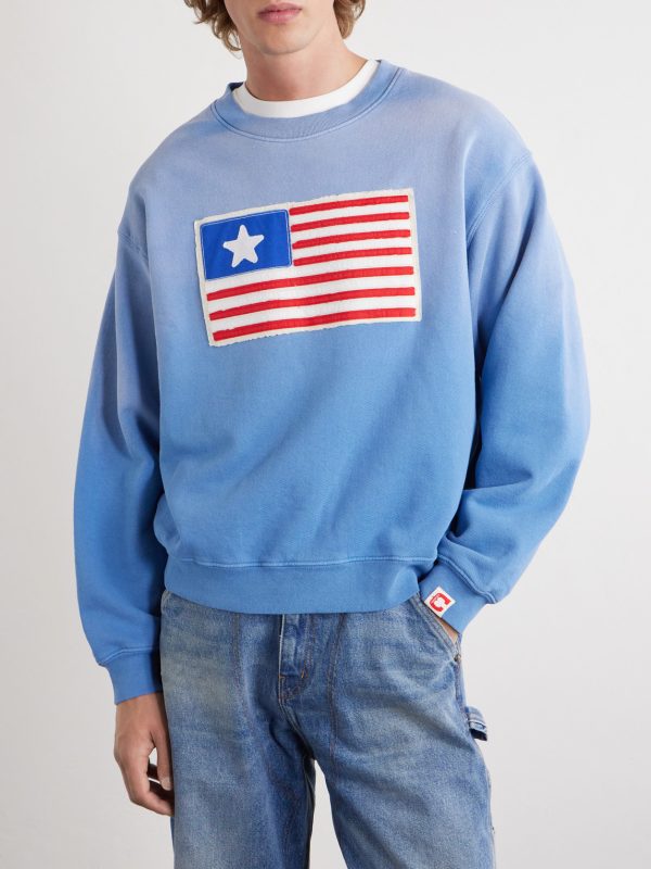 Embroidered Cotton-Jersey Sweater - FR Embroidered Cotton-Jersey Sweater - FR