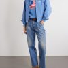 Embroidered Cotton-Jersey Sweater - OU Embroidered Cotton-Jersey Sweater - OU