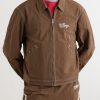 Logo-Embroidered Paint-Splattered Shell Jacket - FR
