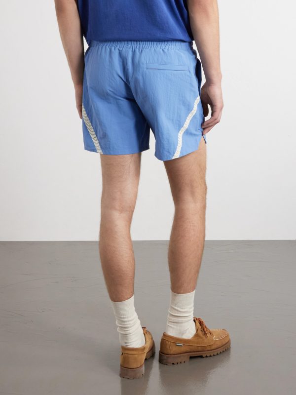 Logo-Printed Woven Straight-Leg Shorts - BK Logo-Printed Woven Straight-Leg Shorts - BK