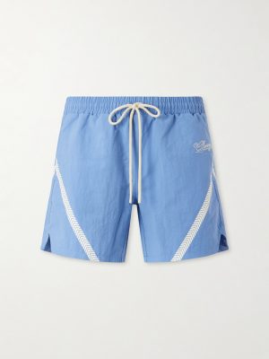 Logo-Printed Woven Straight-Leg Shorts