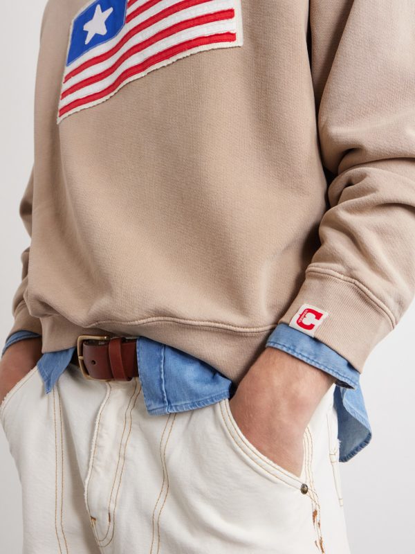 Embroidered Cotton-Jersey Sweater - E1 Embroidered Cotton-Jersey Sweater - E1