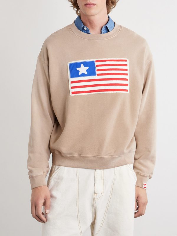 Embroidered Cotton-Jersey Sweater - FR Embroidered Cotton-Jersey Sweater - FR