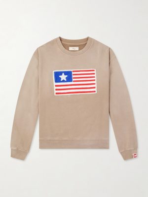 Embroidered Cotton-Jersey Sweater