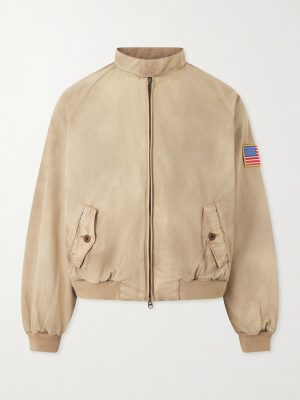Logo-Embroidered Cotton-Twill Bomber Jacket Logo-Embroidered Cotton-Twill Bomber Jacket