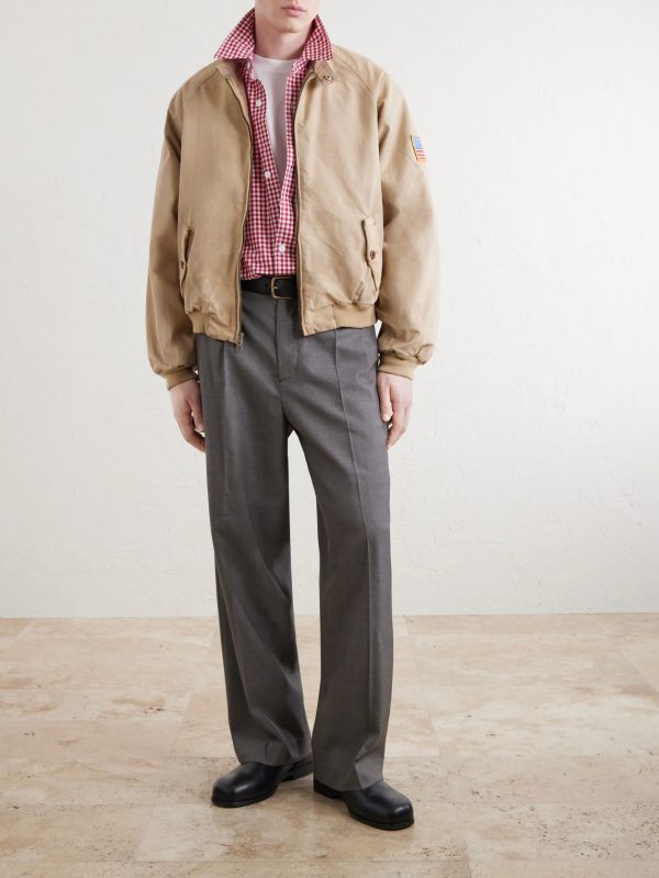 Logo-Embroidered Cotton-Twill Bomber Jacket - OU Logo-Embroidered Cotton-Twill Bomber Jacket - OU