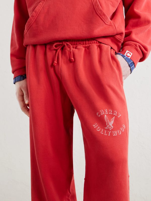 Hollywood Straight-Leg Logo-Print Cotton-Jersey Sweatpants - CU Hollywood Straight-Leg Logo-Print Cotton-Jersey Sweatpants - CU