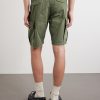 Camouflage Paint-splattered Cargo Straight-leg Shorts - BK Camouflage Paint-splattered Cargo Straight-leg Shorts - BK