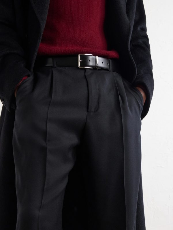 3.5cm Reversible Leather Belt - OU 3.5cm Reversible Leather Belt - OU