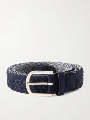3cm Woven Suede and Wool Belt 3cm Woven Suede and Wool Belt