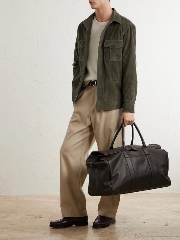 Full-Grain Leather Tote Bag - OU