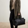 Full-Grain Leather Tote Bag - OU Full-Grain Leather Tote Bag - OU