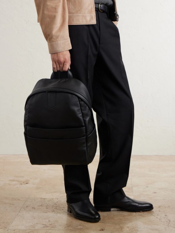 Full-Grain Leather Backpack - OU