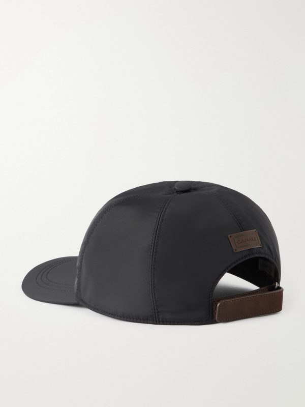 Logo-Appliquéd Shell Cap - BK