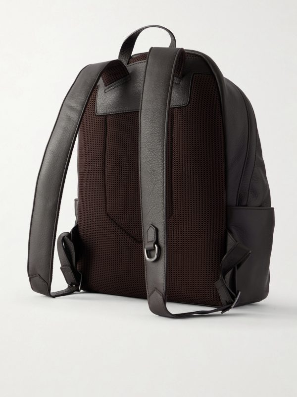 Full-Grain Leather Backpack - BK Full-Grain Leather Backpack - BK