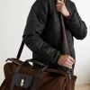 Leather-Trimmed Suede tote - FR