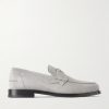 The Plato NeoCL-Detailed Suede Penny Loafers The Plato NeoCL-Detailed Suede Penny Loafers