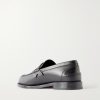The Plato Logo-Embellished Leather Penny Loafers - BK The Plato Logo-Embellished Leather Penny Loafers - BK