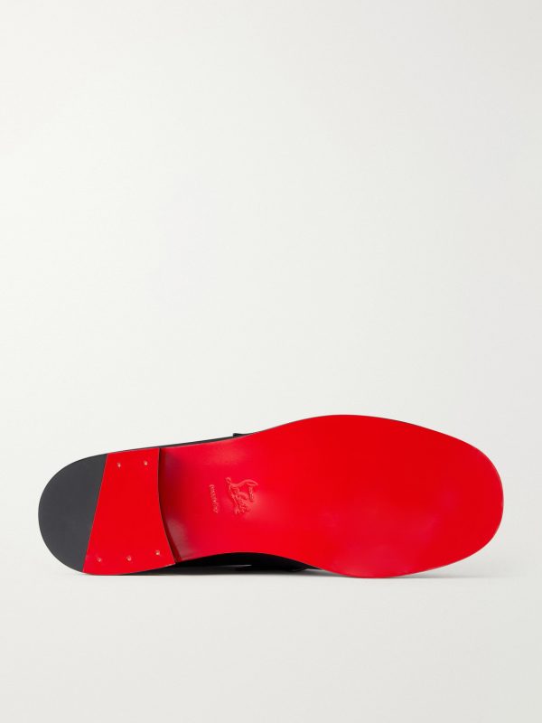 The Plato Logo-Embellished Leather Penny Loafers - E1 The Plato Logo-Embellished Leather Penny Loafers - E1