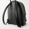 Stoic Logo-Embossed Leather Backpack - BK