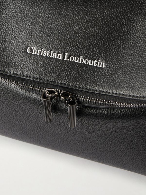 Stoic Logo-Embossed Leather Backpack - CU