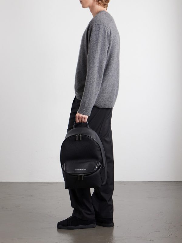 Stoic Logo-Embossed Leather Backpack - FR