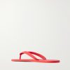 Logo-Embossed Rubber Flip Flops - BK