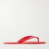 Logo-Embossed Rubber Flip Flops