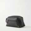 Canopy Logo-Embossed Leather Pouch - BK