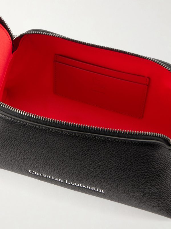Canopy Logo-Embossed Leather Pouch - E1