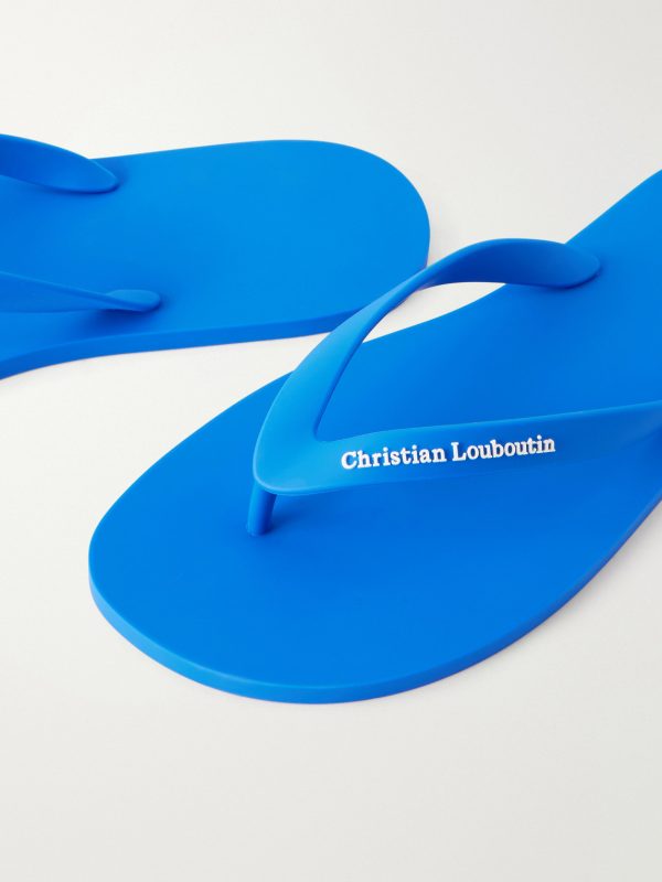 Logo-Embossed Rubber Flip Flops - CU Logo-Embossed Rubber Flip Flops - CU