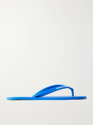 Logo-Embossed Rubber Flip Flops
