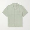 Convertible-Collar Linen and Lyocell-Blend Shirt Convertible-Collar Linen and Lyocell-Blend Shirt