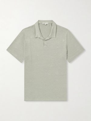 Shaun Linen-Blend Polo Shirt Shaun Linen-Blend Polo Shirt