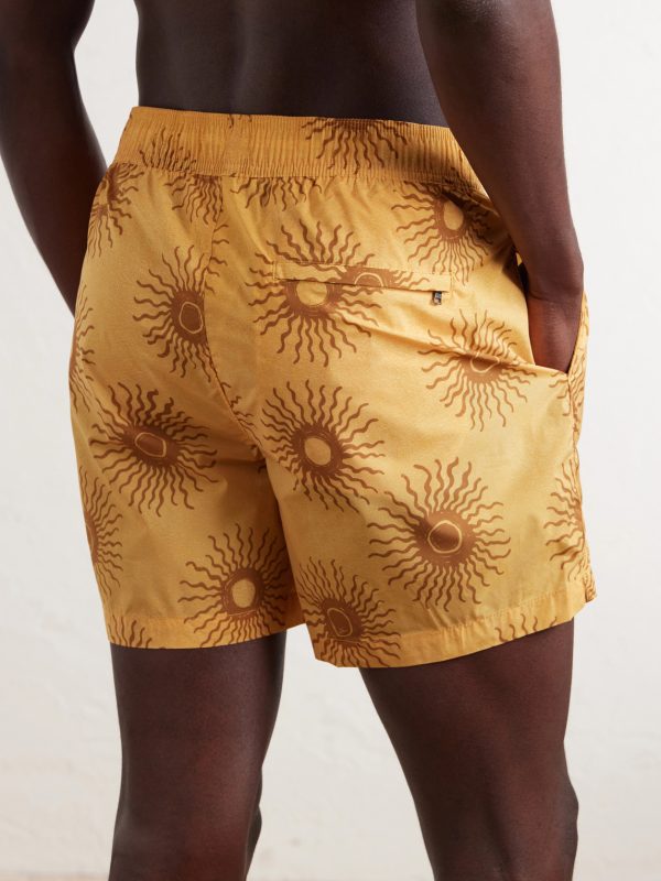 Charles Straight-Leg Printed Swim Shorts - BK Charles Straight-Leg Printed Swim Shorts - BK