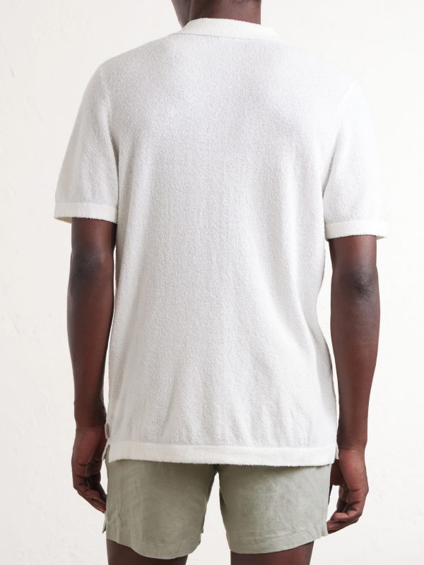 Cotton-Blend Terry Polo Shirt - BK