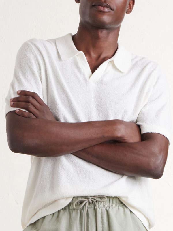 Cotton-Blend Terry Polo Shirt - CU