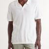 Cotton-Blend Terry Polo Shirt - FR