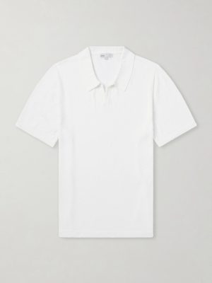 Cotton-Blend Terry Polo Shirt Cotton-Blend Terry Polo Shirt