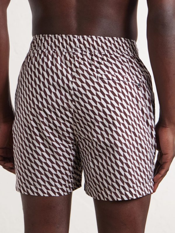 Charles Straight-Leg Printed Swim Shorts - BK Charles Straight-Leg Printed Swim Shorts - BK
