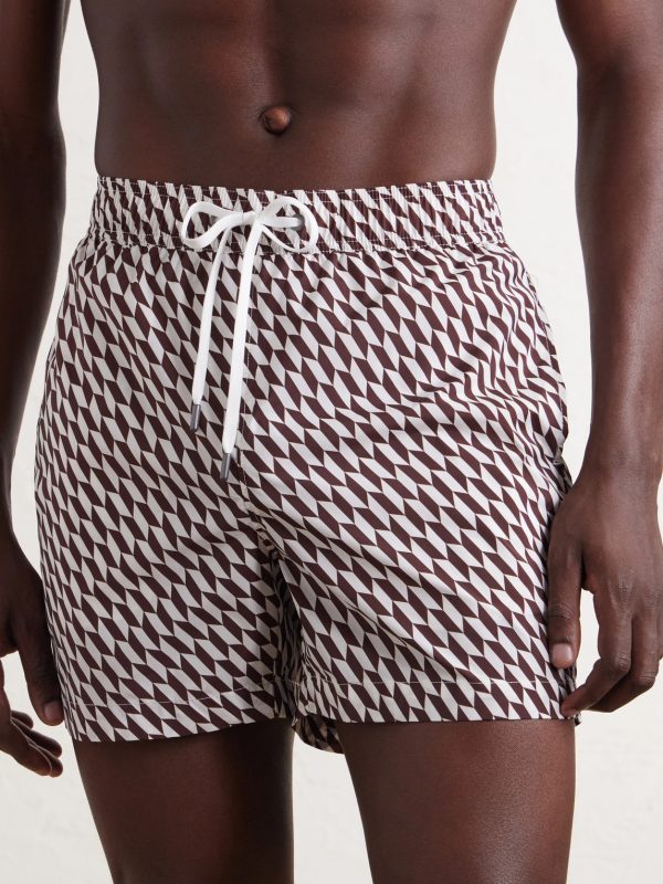 Charles Straight-Leg Printed Swim Shorts - FR Charles Straight-Leg Printed Swim Shorts - FR