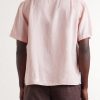 Convertible-Collar Linen and Lyocell-Blend Shirt - BK