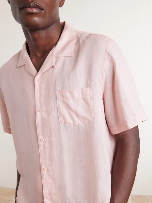 Convertible-Collar Linen and Lyocell-Blend Shirt - CU