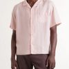 Convertible-Collar Linen and Lyocell-Blend Shirt - FR