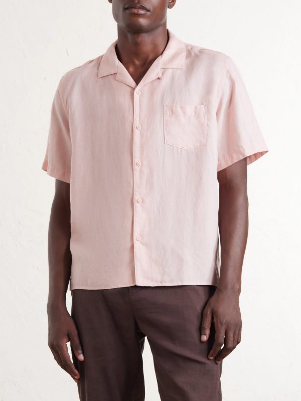 Convertible-Collar Linen and Lyocell-Blend Shirt - FR