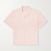 Convertible-Collar Linen and Lyocell-Blend Shirt